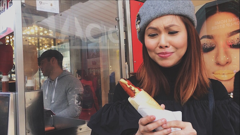 Bianca Valerio at Hotdog Stand Stockholm Terrorist Attack
