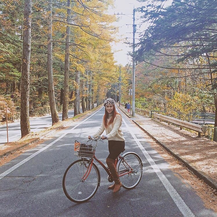 Bianca Valerio Biking At Karuizawa Japan